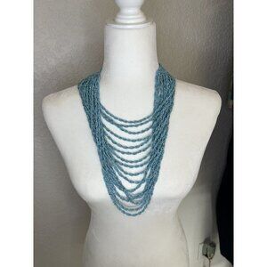 Beaded Layered Necklace Women’s Twisted Boho Style Unique Jewelry